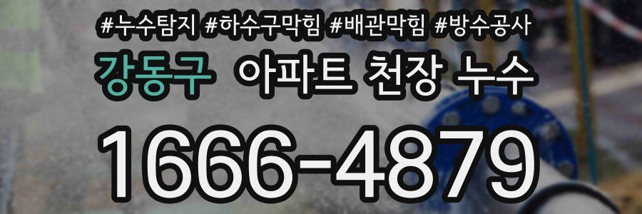 강동구 아파트 천장 누수