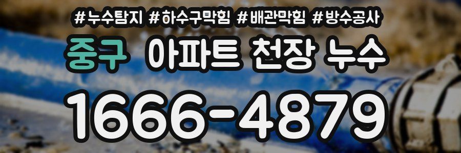 중구 아파트 천장 누수