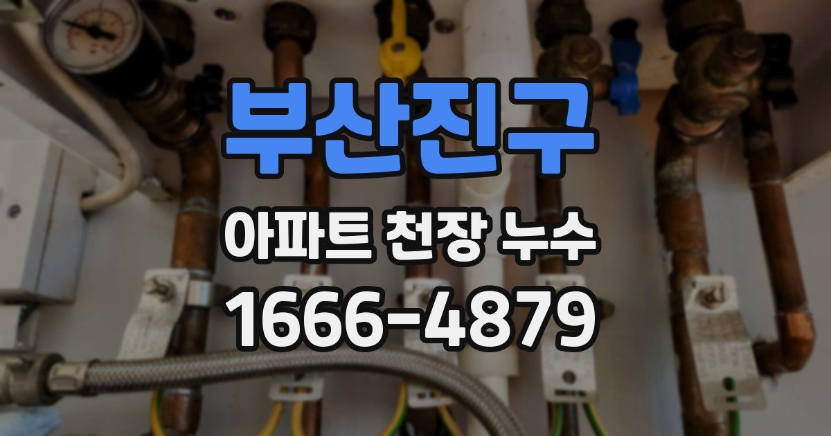 부산진구 아파트 천장 누수