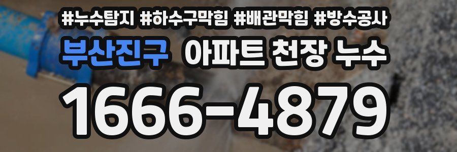 부산진구 아파트 천장 누수