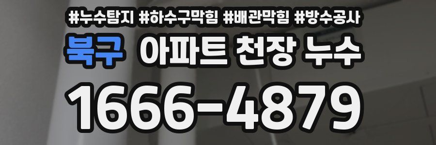 북구 아파트 천장 누수