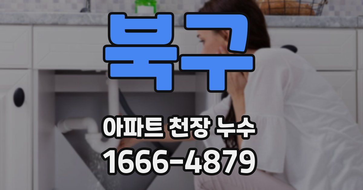 북구 아파트 천장 누수