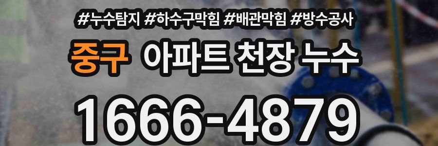 중구 아파트 천장 누수