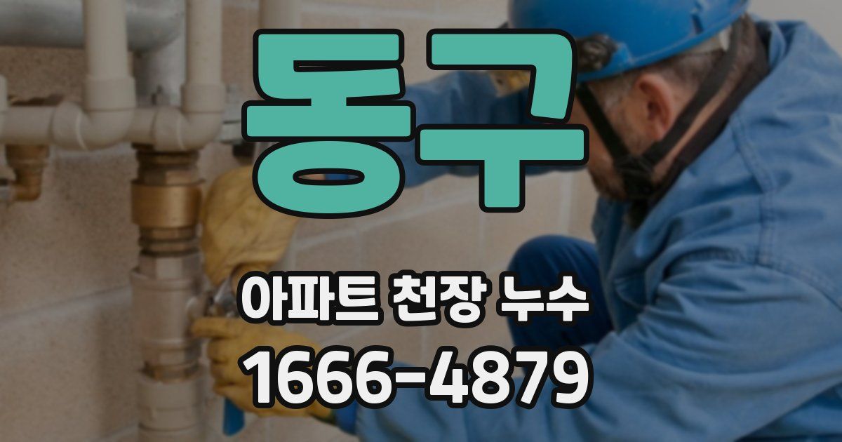 동구 아파트 천장 누수