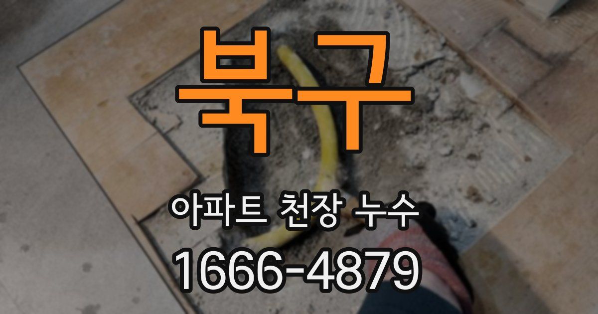 북구 아파트 천장 누수