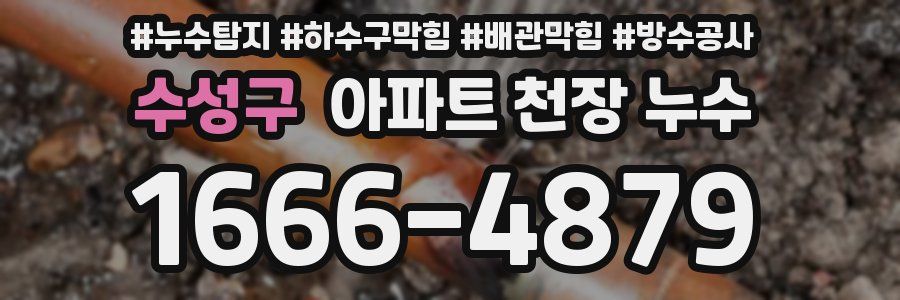 수성구 아파트 천장 누수
