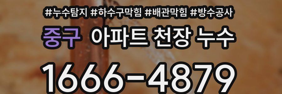 중구 아파트 천장 누수
