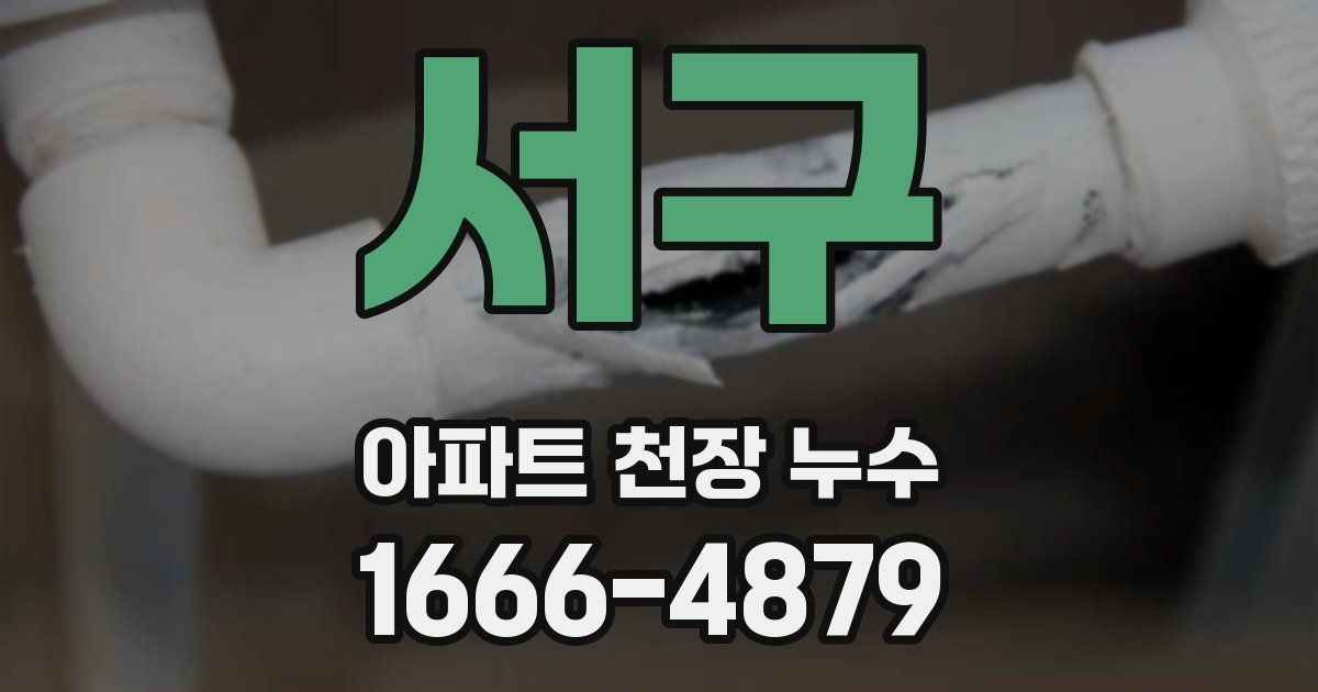 서구 아파트 천장 누수