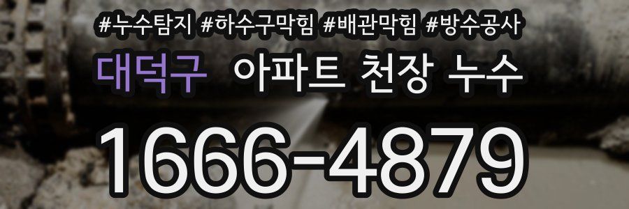 대덕구 아파트 천장 누수