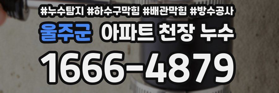울주군 아파트 천장 누수