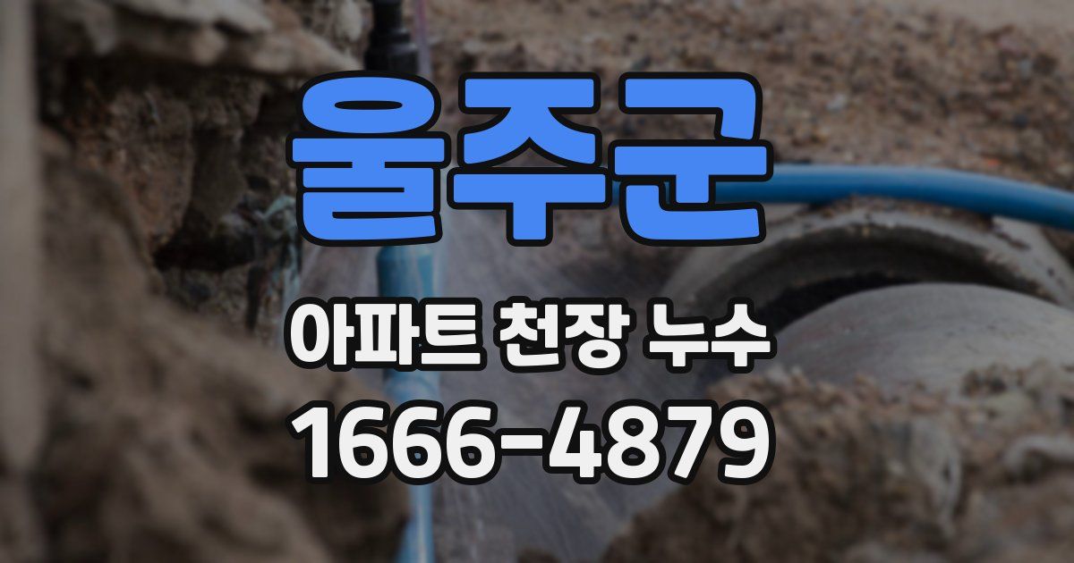 울주군 아파트 천장 누수