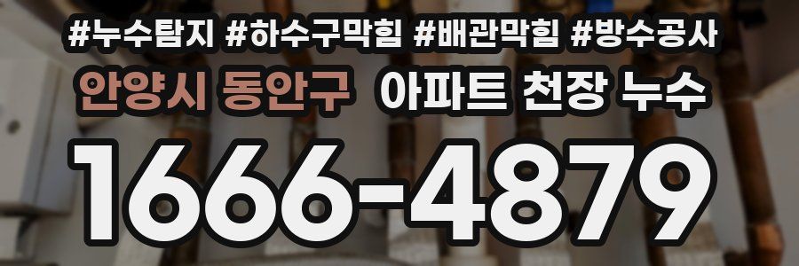 안양시 동안구 아파트 천장 누수
