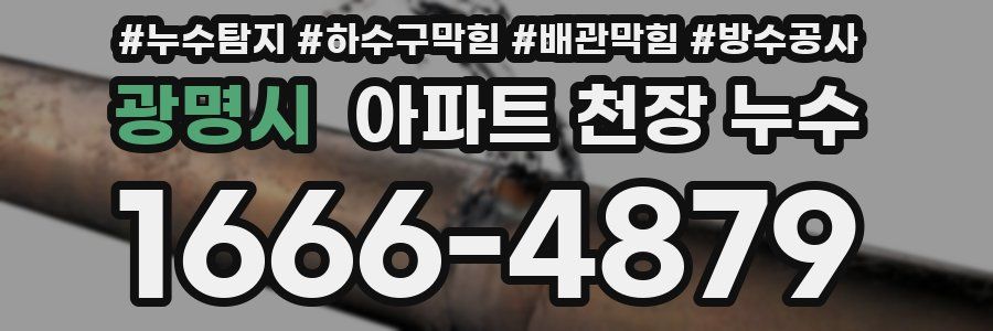 광명시 아파트 천장 누수