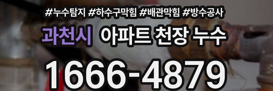 과천시 아파트 천장 누수