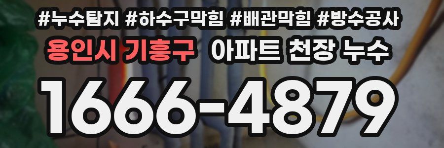 용인시 기흥구 아파트 천장 누수