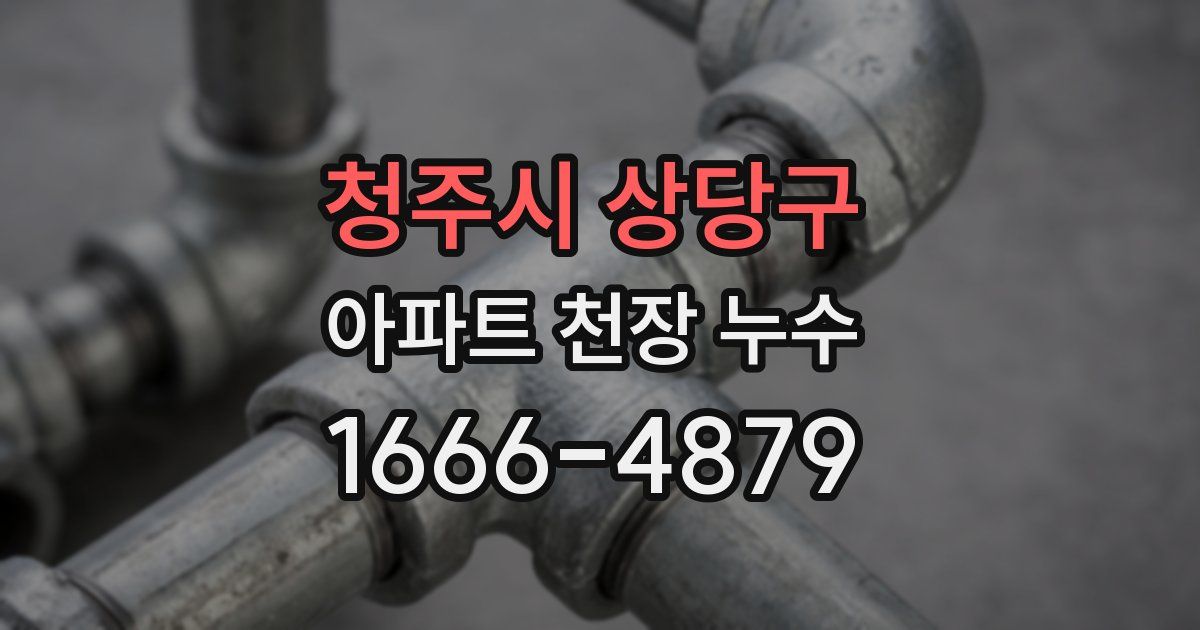 청주시 상당구 아파트 천장 누수
