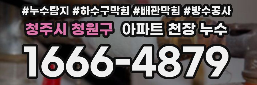 청주시 청원구 아파트 천장 누수