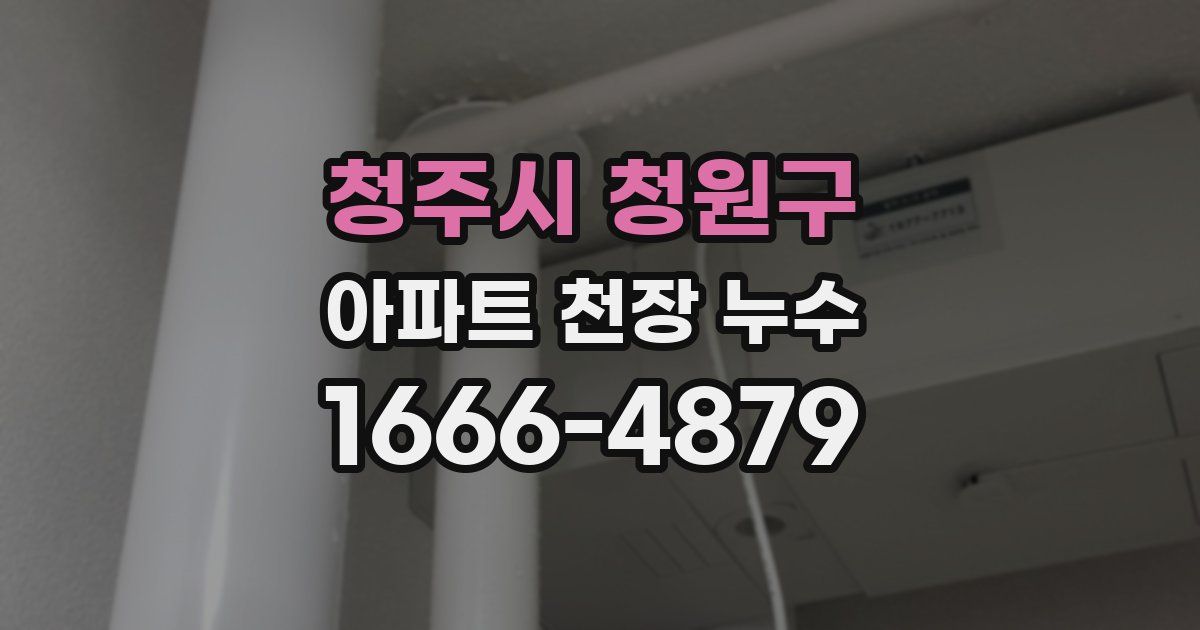 청주시 청원구 아파트 천장 누수