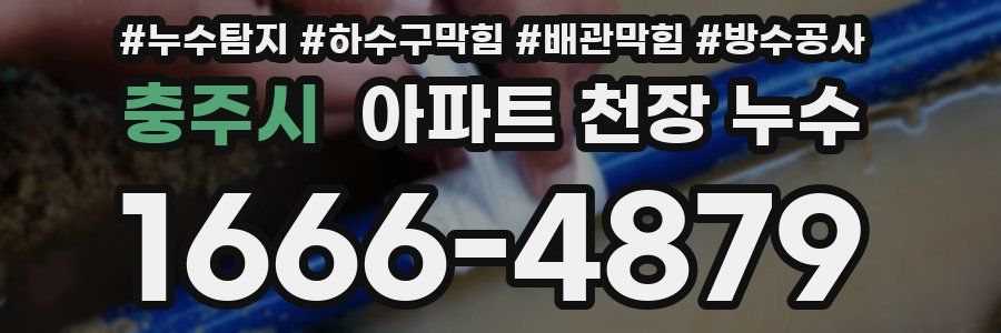 충주시 아파트 천장 누수