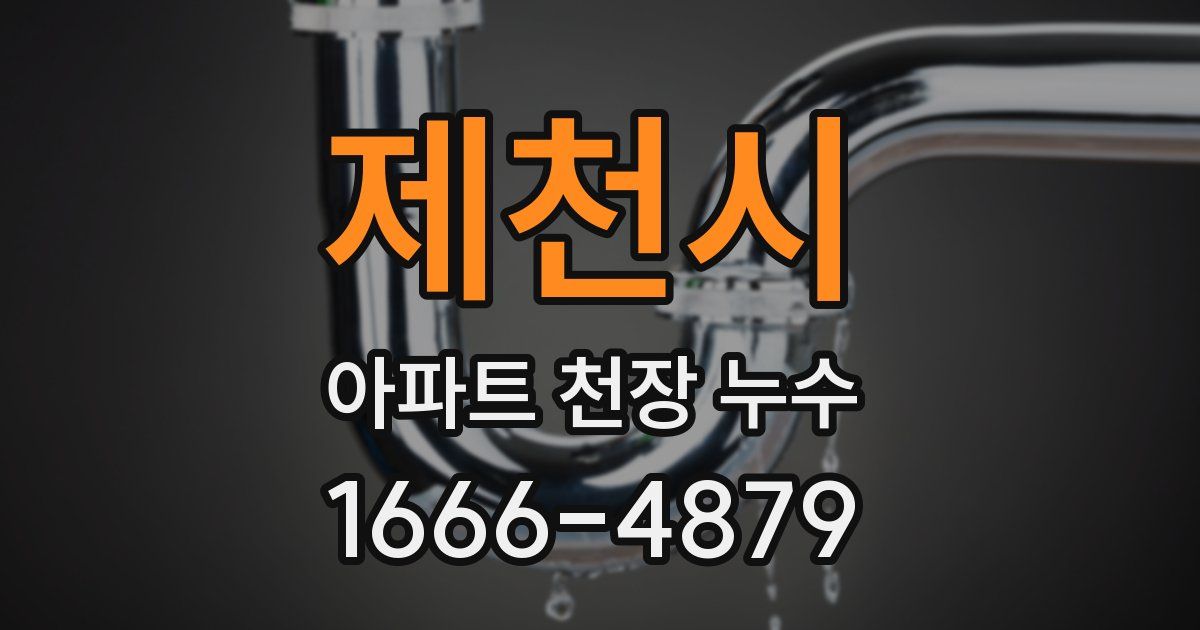 제천시 아파트 천장 누수