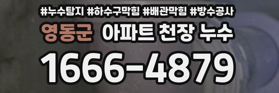 영동군 아파트 천장 누수