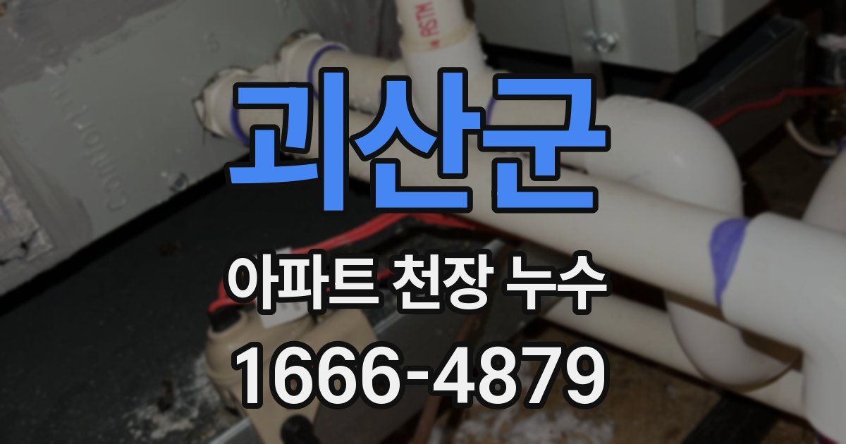 괴산군 아파트 천장 누수