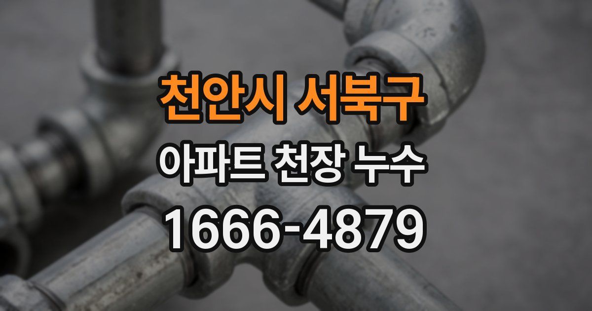 천안시 서북구 아파트 천장 누수