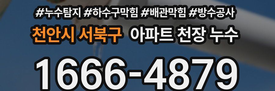 천안시 서북구 아파트 천장 누수