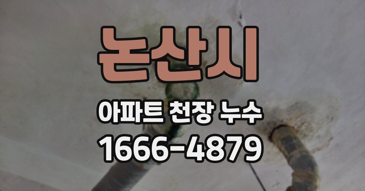 논산시 아파트 천장 누수