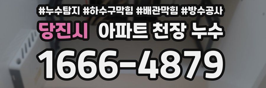 당진시 아파트 천장 누수