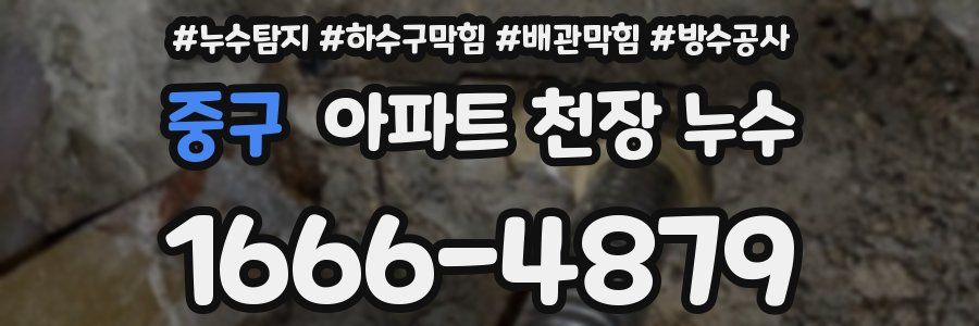중구 아파트 천장 누수