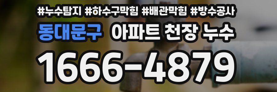 동대문구 아파트 천장 누수