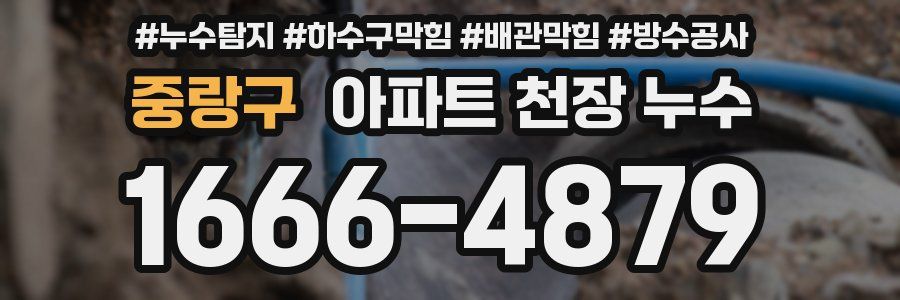 중랑구 아파트 천장 누수
