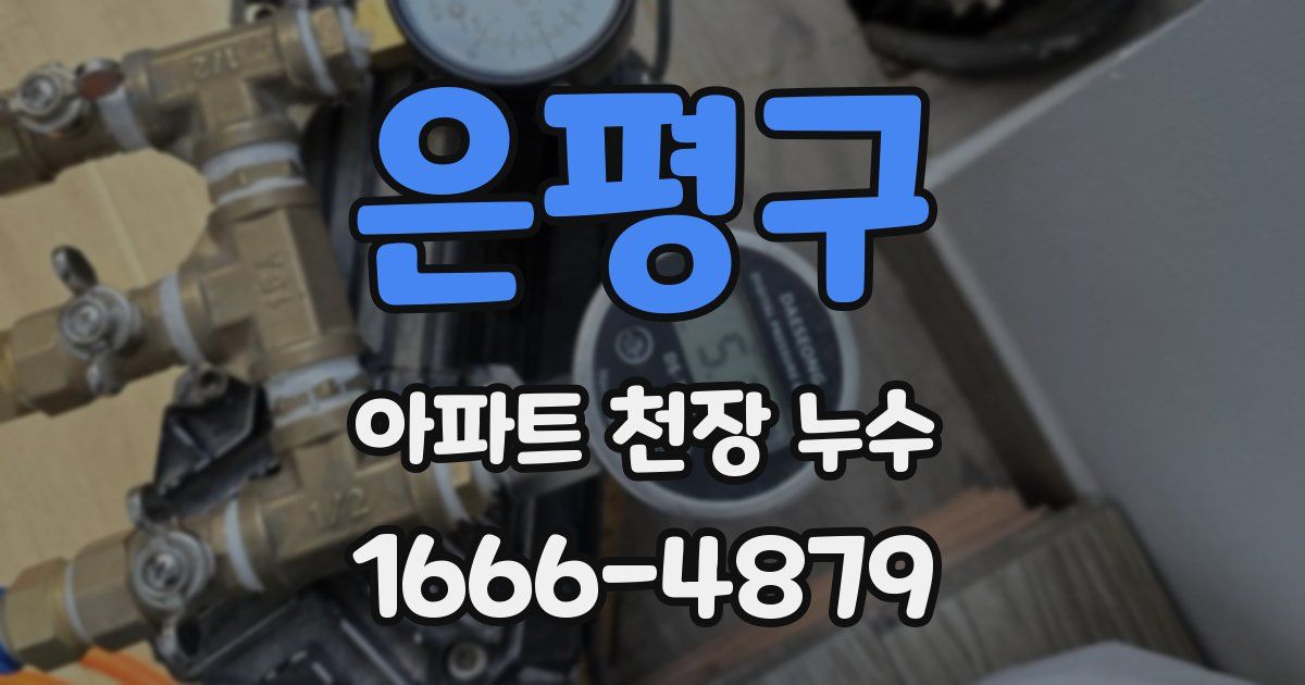 은평구 아파트 천장 누수