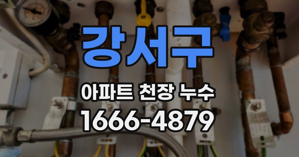 강서구 아파트 천장 누수