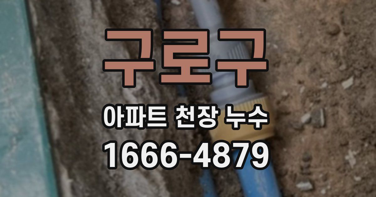 구로구 아파트 천장 누수
