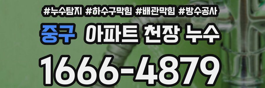 중구 아파트 천장 누수