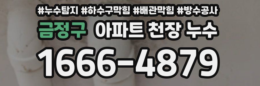 금정구 아파트 천장 누수