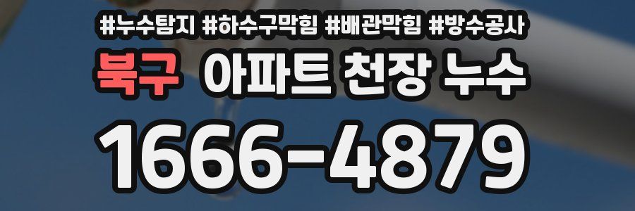 북구 아파트 천장 누수