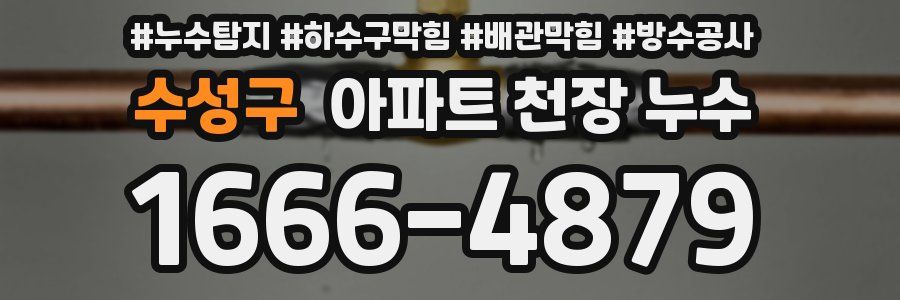 수성구 아파트 천장 누수