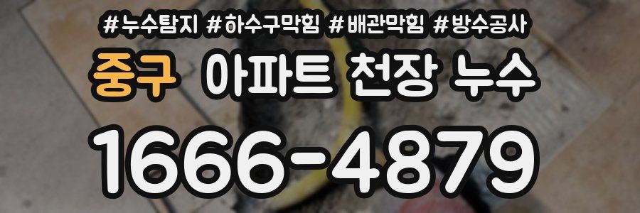 중구 아파트 천장 누수