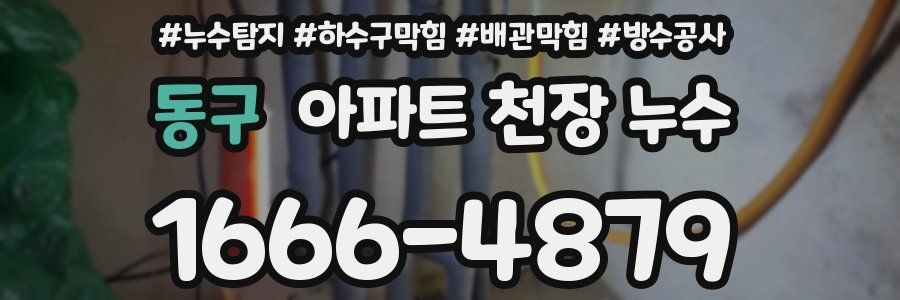 동구 아파트 천장 누수