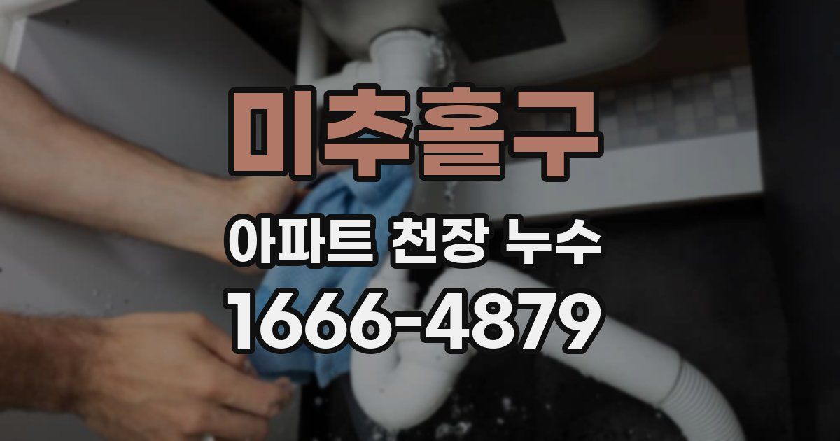 미추홀구 아파트 천장 누수