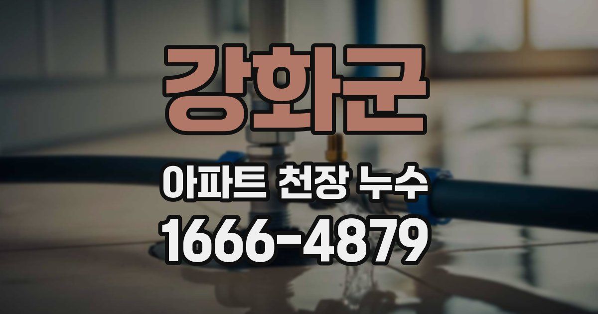 강화군 아파트 천장 누수