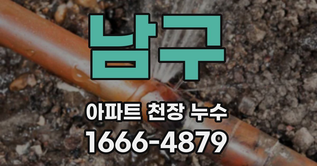 남구 아파트 천장 누수