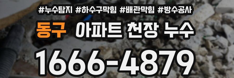 동구 아파트 천장 누수