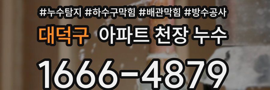 대덕구 아파트 천장 누수