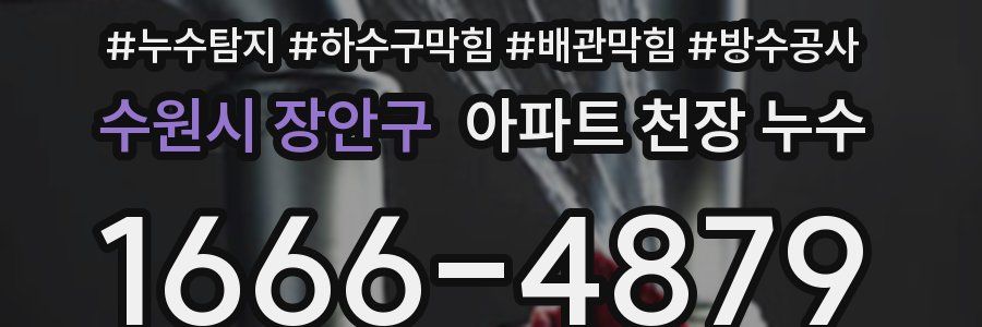 수원시 장안구 아파트 천장 누수