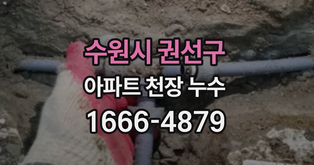 수원시 권선구 아파트 천장 누수