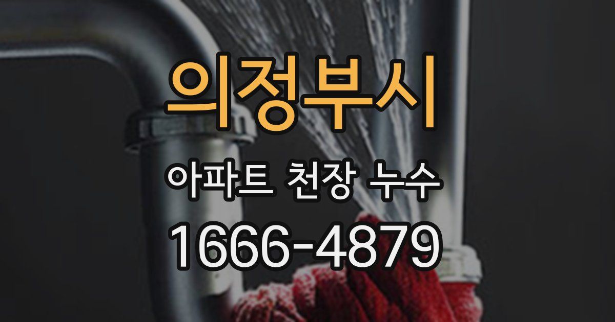 의정부시 아파트 천장 누수